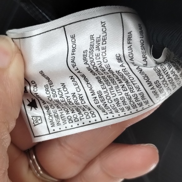 Nike Golf dark gray pin plaid fitted zip up jacket size medium size stretch - Picture 12 of 12